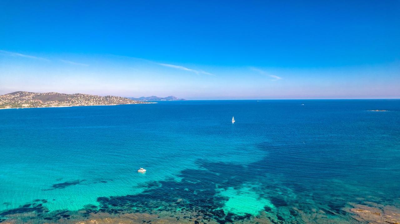 Superbe Villa, Incroyable Vue Mer, Piscine Chauffee, Climatisee Sainte-Maxime Bagian luar foto