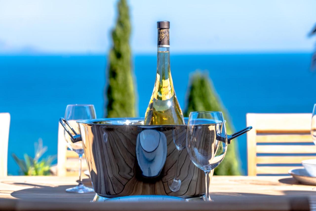 Superbe Villa, Incroyable Vue Mer, Piscine Chauffee, Climatisee Sainte-Maxime Bagian luar foto