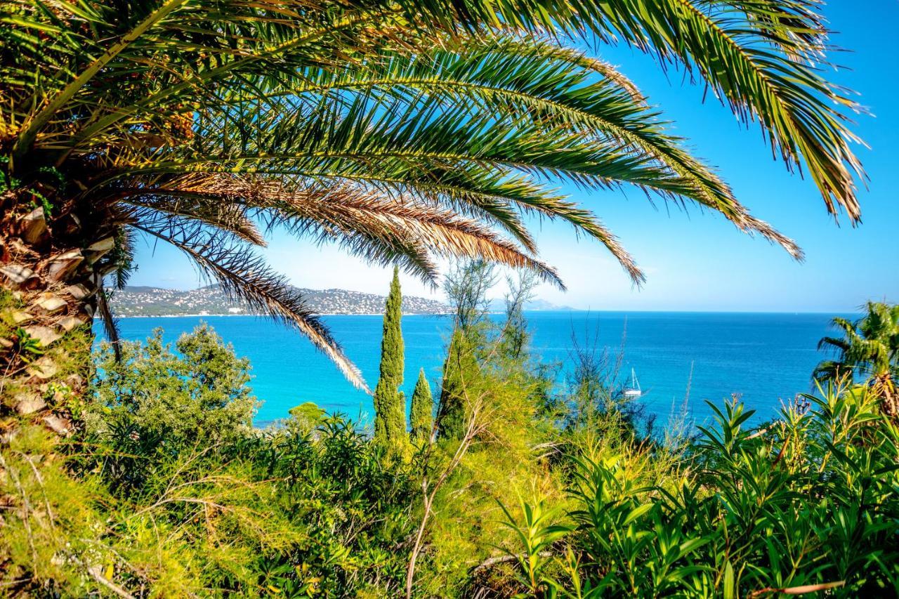 Superbe Villa, Incroyable Vue Mer, Piscine Chauffee, Climatisee Sainte-Maxime Bagian luar foto