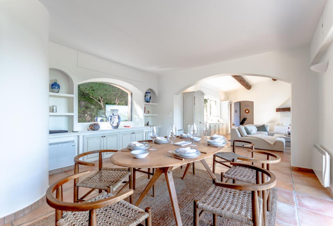 Superbe Villa, Incroyable Vue Mer, Piscine Chauffee, Climatisee Sainte-Maxime Bagian luar foto