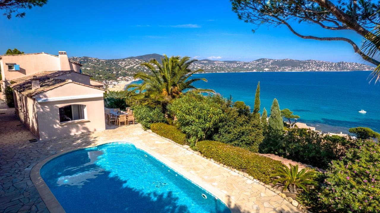 Superbe Villa, Incroyable Vue Mer, Piscine Chauffee, Climatisee Sainte-Maxime Bagian luar foto