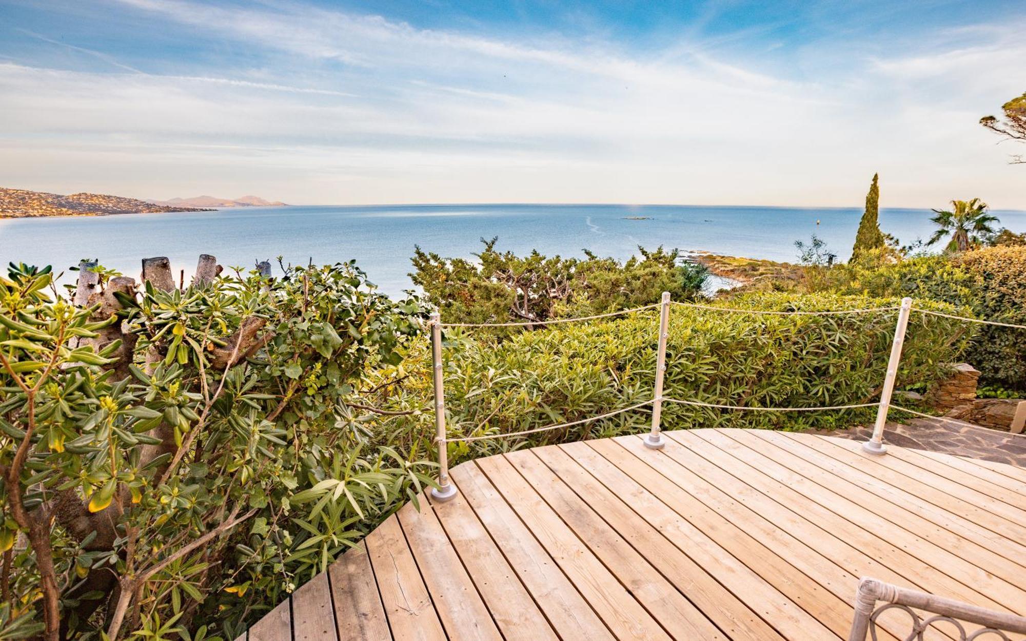 Superbe Villa, Incroyable Vue Mer, Piscine Chauffee, Climatisee Sainte-Maxime Bagian luar foto