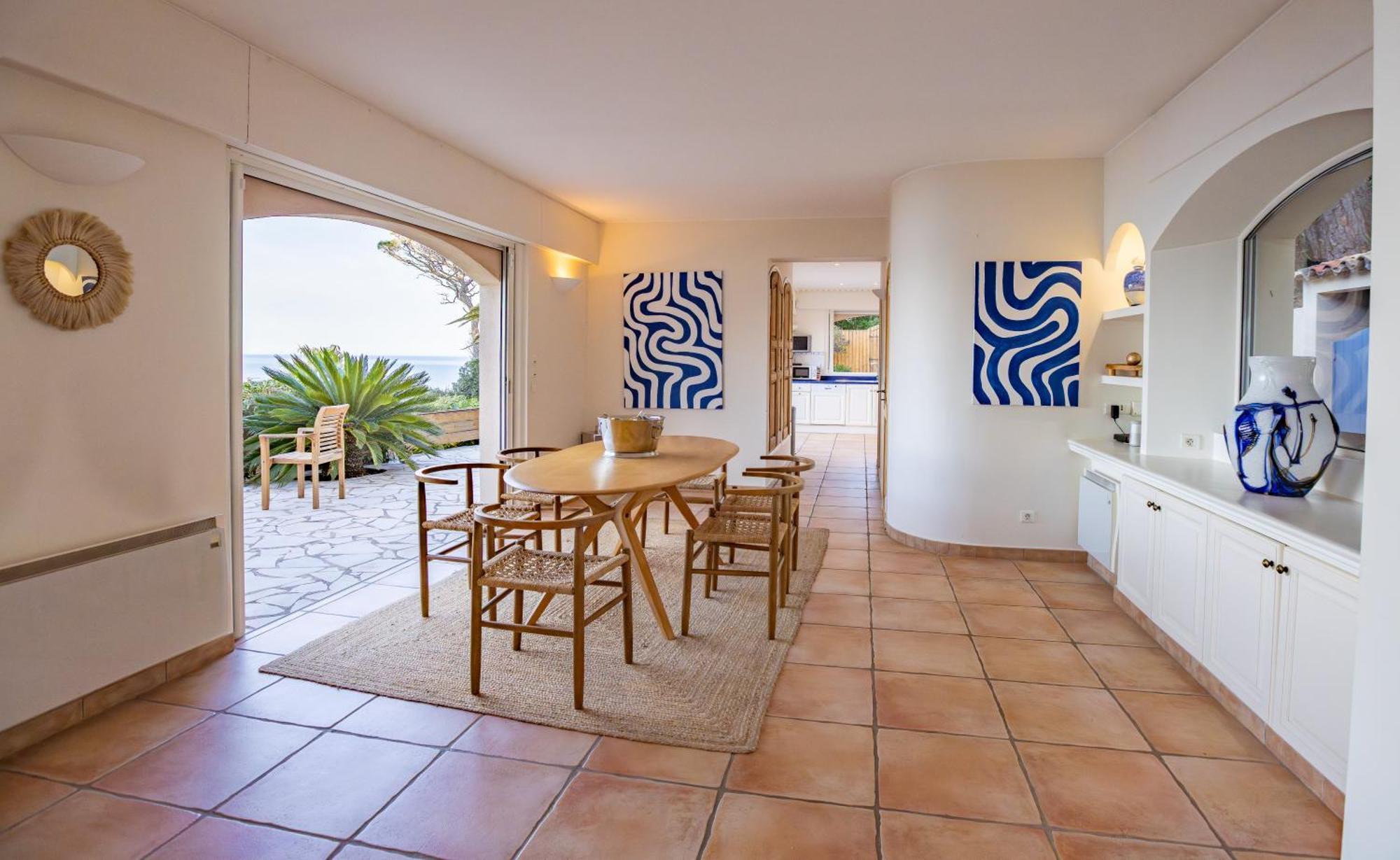 Superbe Villa, Incroyable Vue Mer, Piscine Chauffee, Climatisee Sainte-Maxime Bagian luar foto