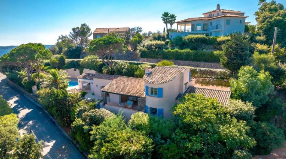 Superbe Villa, Incroyable Vue Mer, Piscine Chauffee, Climatisee Sainte-Maxime Bagian luar foto